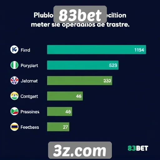 Estatísticas de usuários ativos no 83bet